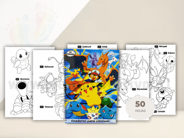 Cuaderno de colorear Pokémon - Imagen 2